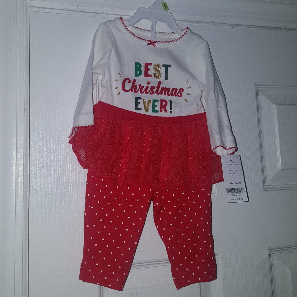 Carters Christmas‎ baby tutu holiday 1 piece - Picture 1 of 6